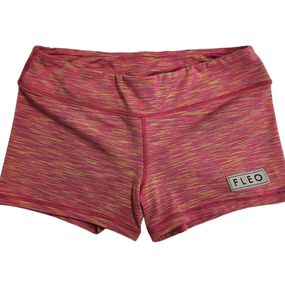 FLEO Women's Pink and Yellow Shorts - Picture 1 of 8